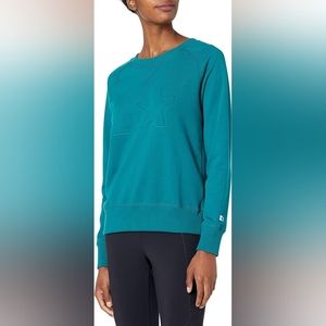 Women's Lightweight Crewneck Sweatshirt with Embossed Logo LIMITED EDITION - XXL